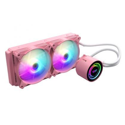 DARKFLASH DX 240 PINK LIQUID COOLER-LIQUID COOLER-Makotek Computers