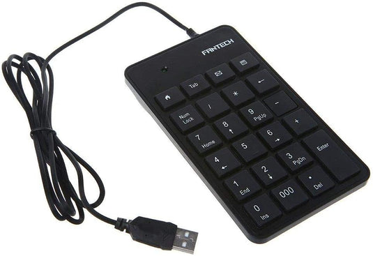 FANTECH FTK801 NUMERIC KEYPAD BLACK-ACCESSORIES-Makotek Computers