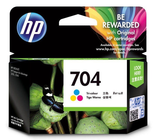 HP 704 TRI-COLOR INK CARTRIDGE-INK-Makotek Computers