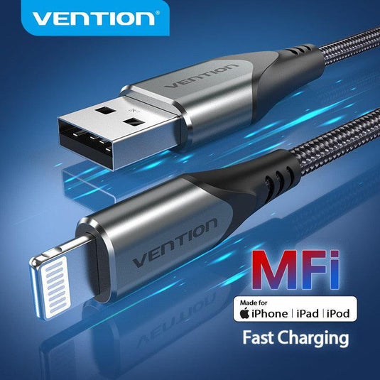 VENTION USB 2.0 A TO LIGHTNING CABLE-ACCESSORIES-Makotek Computers