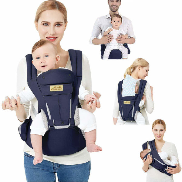 Porte-bébé avec siège de hanche détachable, sangle réglable, poches  latérales, porte-bébé ergonomique, sécurité, tabouret de taille pour les  tout-petits