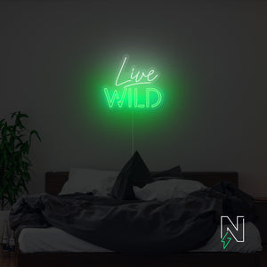 Live Wild Neon Sign