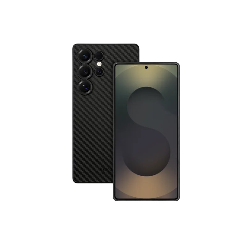 2025 Luxury Air Carbons Fiber Pattern Slim Anti-Fingerprints Camera Holes Protection Case For Samsung S25 Series