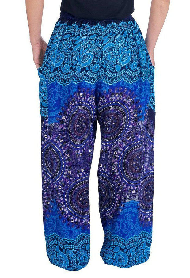 Paisley Trousers Yoga Pants Hippie Boho Style Festival Gypsy Indian Rayon  Fashion Beach Summer From Thailand Unique Gift Men Women Unisex 