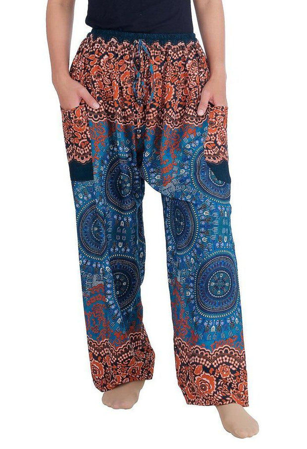 Harem Pants - Mandala Print - Teal