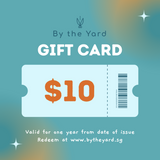 By the Yard Fabrics Gift Card