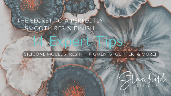 blog header with the title text 14 expert tips, the secret to a perfectly smooth resin finish