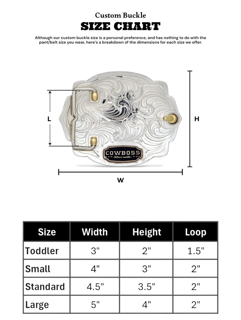 Belt Buckle Size Guide