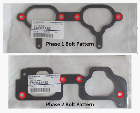 Phase 1 vs Phase 2 bolt patterns for Subaru