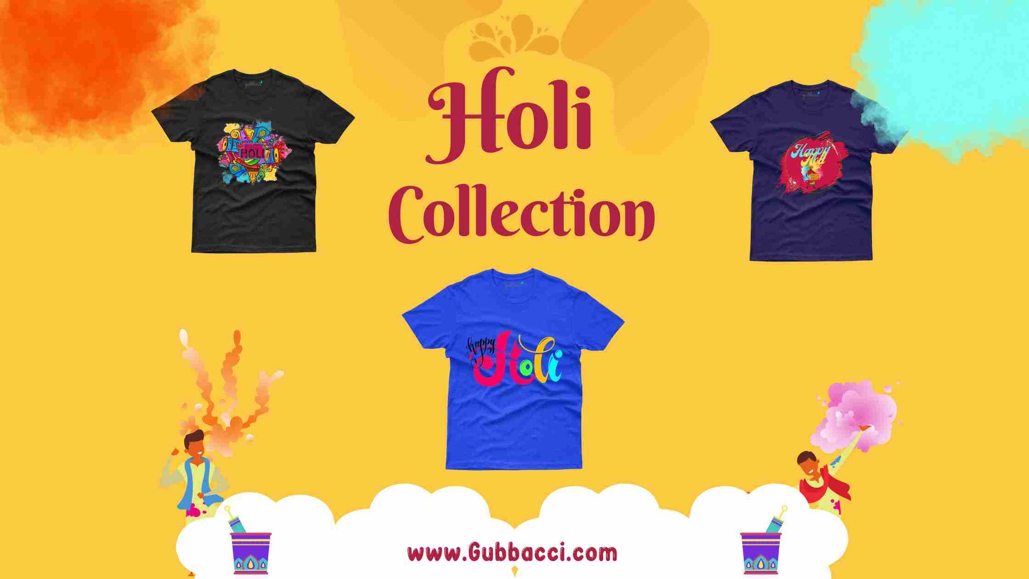 Colorful Holi T-shirt 