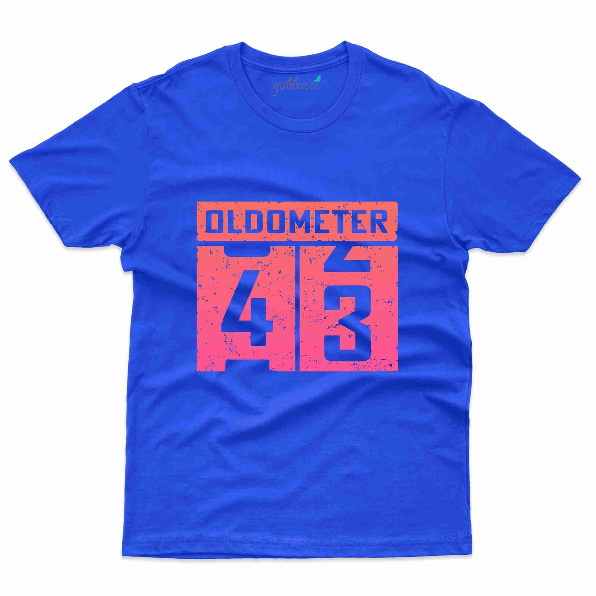 Oldometer 43 2 T-Shirt - 43rd Birthday Collection | Gubbacci