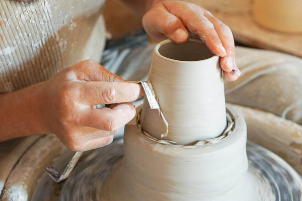 Handmade process of ceramics crafted in Morocco by Fairkind.