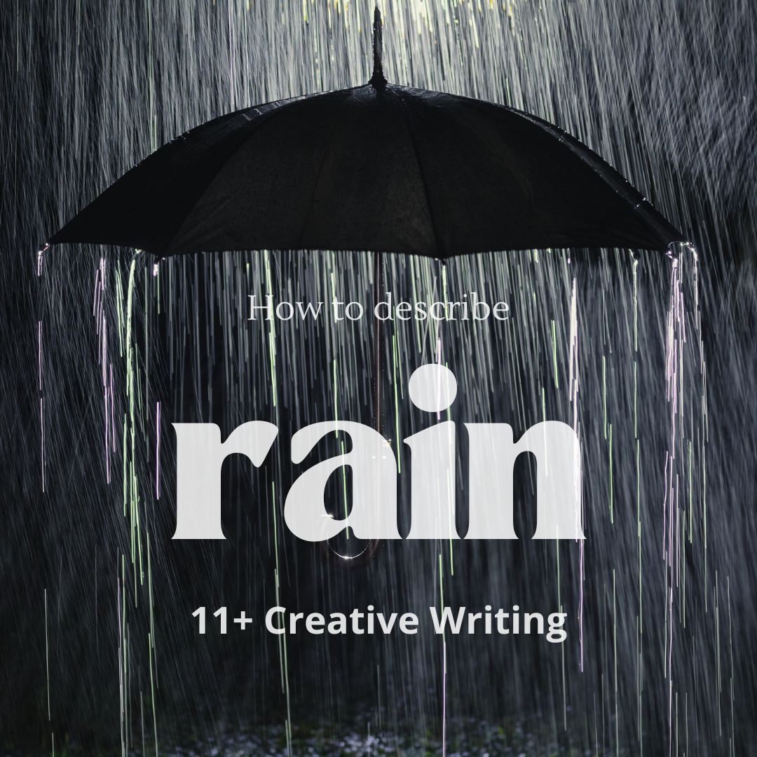 how to describe rain in creative writing