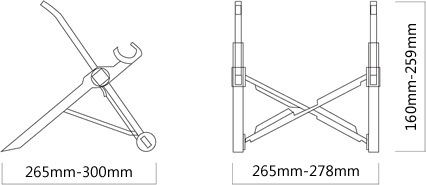 便攜折疊輕身高度可調的notebook-macbook-支架