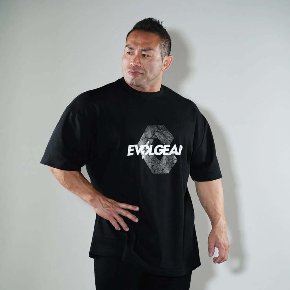 数量限定】EVOLGEAR X CRONOS OVER SIZE T-SHIRTS【WHITE】