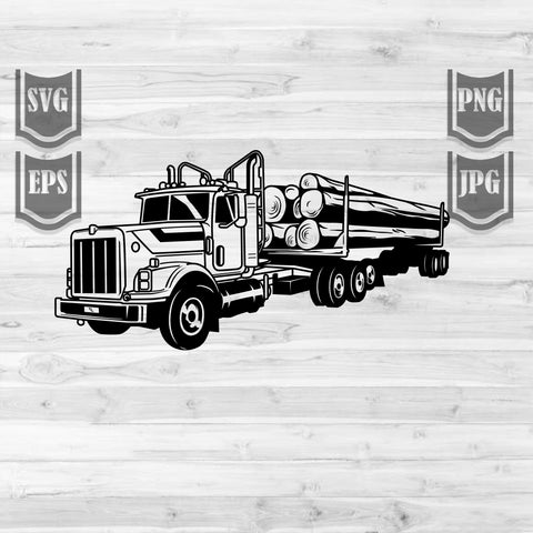 log truck clipart