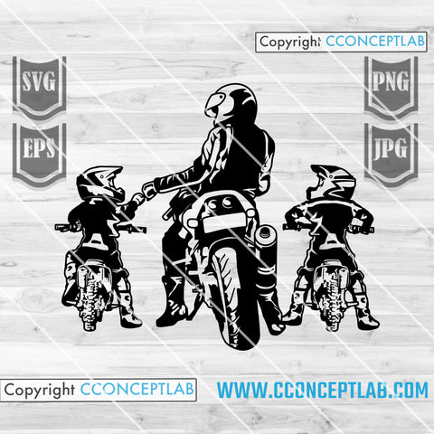 Free Free 347 Dirt Bike Father And Son Svg SVG PNG EPS DXF File