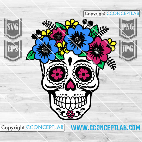 rockabilly sugar skull