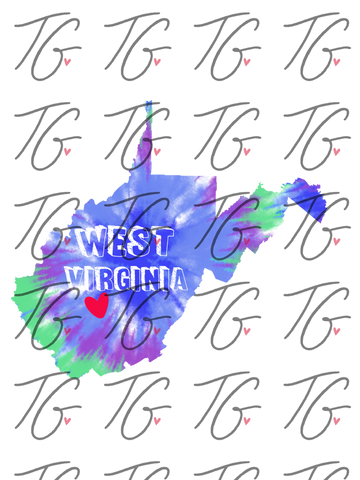 SUBLIMATION PRINT -  West Virginia (7077438095512)