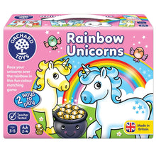 Load image into Gallery viewer, Orchard Toys Rainbow Unicorns Game Box
