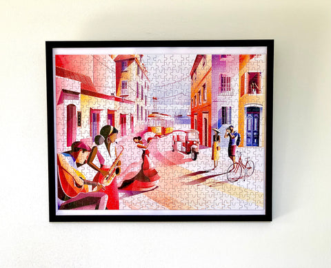 Stunning arty framed jigsaw puzzle