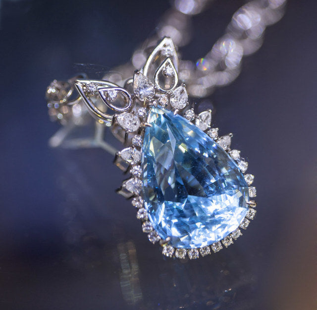 blue topaz pendant