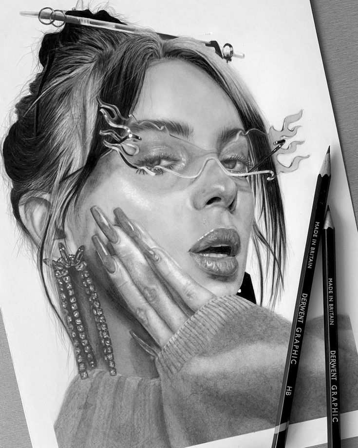 graphite pencil drawing