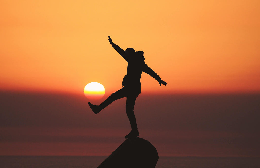 silhouette photo of a man