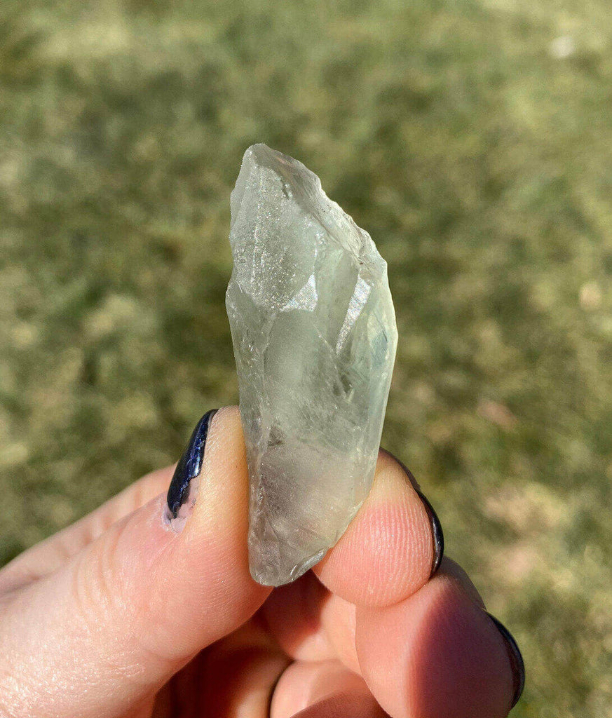 raw green amethyst