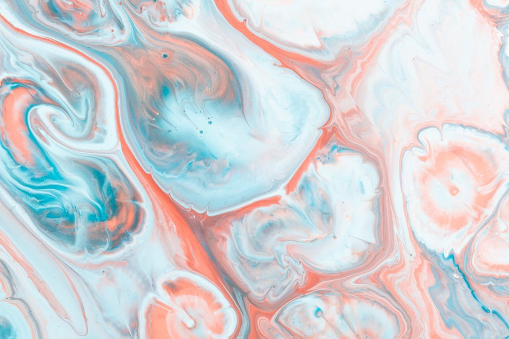 blue, pink and white agate pattern