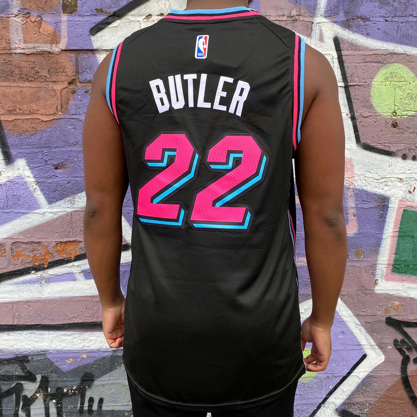 Black Nike NBA Miami Heat Butler #22 Swingman Jersey