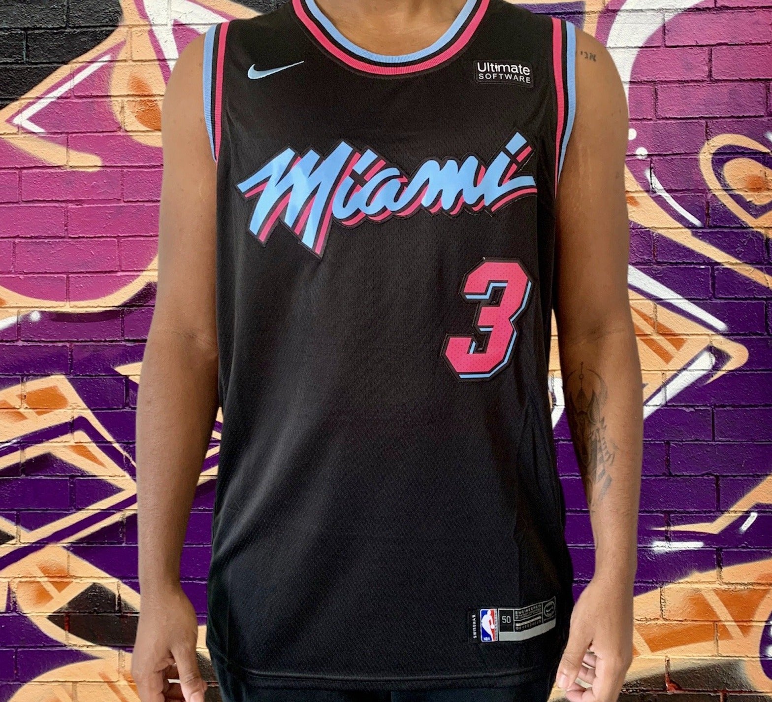 dwyane wade jersey miami vice black