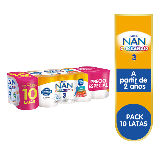Nan® 2 Crecimiento - Pack x 6 unidades x 400 gr. – Tienda Nestlé