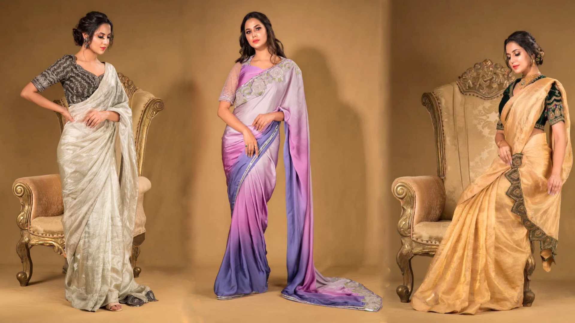 designer printed saree