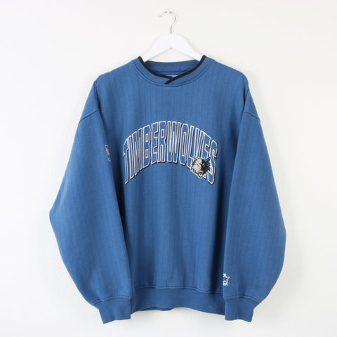 Vintage Blue Minnesota Timberwolves Sweatshirt