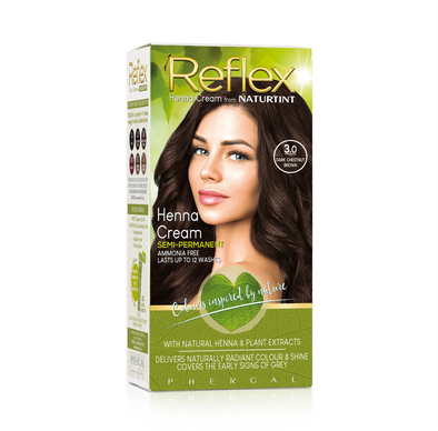 Naturtint Reflex Semi-Permanent Henna Cream 3.0 Dark Chestnut Brown