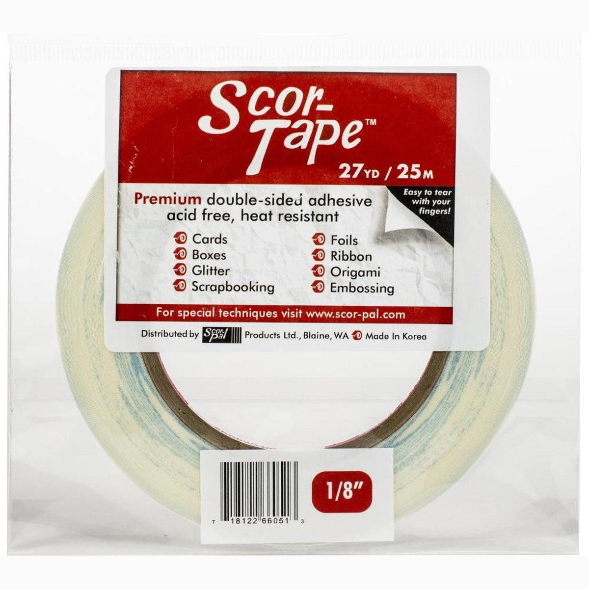 Scor Tape Sheets 5 Pkg 6X6