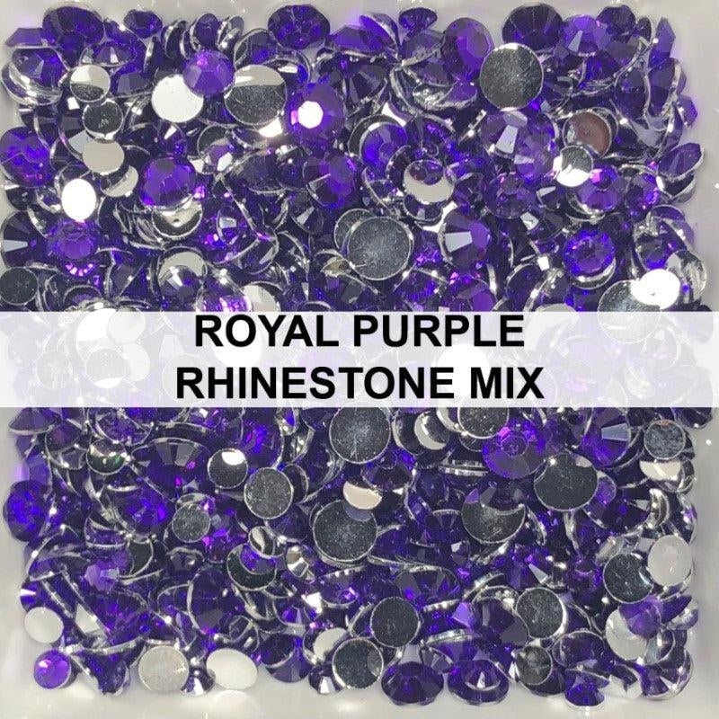 Dark Purple Amethyst Rhinestone Mix