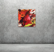 Lade das Bild in den Galerie-Viewer, Abstract expressionist art on a minimalist concrete wall  - modern artwork &quot;The heat is on I&quot;. A modern acrylic painting by abstract artist Anja Stemmer. Visit my Picture Shop for affordable art online: Buy abstract paintings, modern acrylic paintings and works of abstract art on canvas or paper online. My high quality abstract art designs are hand painted.
