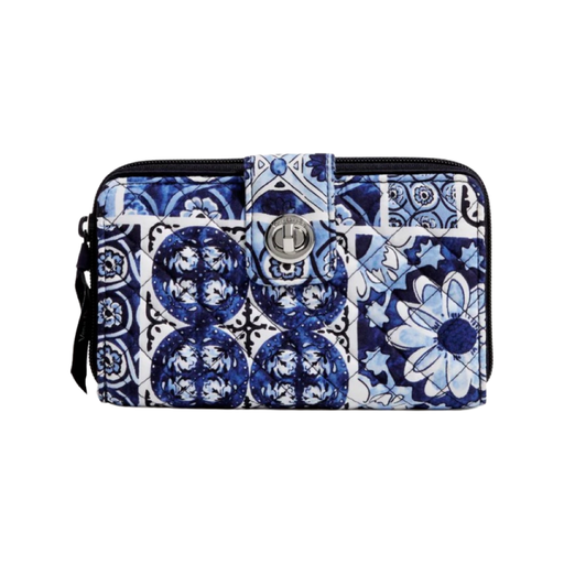 Cabbage Rose Cabernet RFID Wristlet