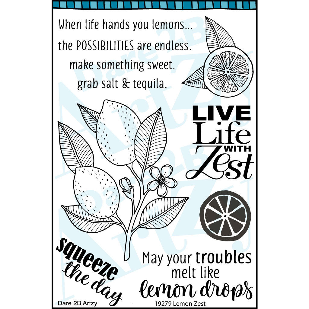 Lemon Zest Stamp Set