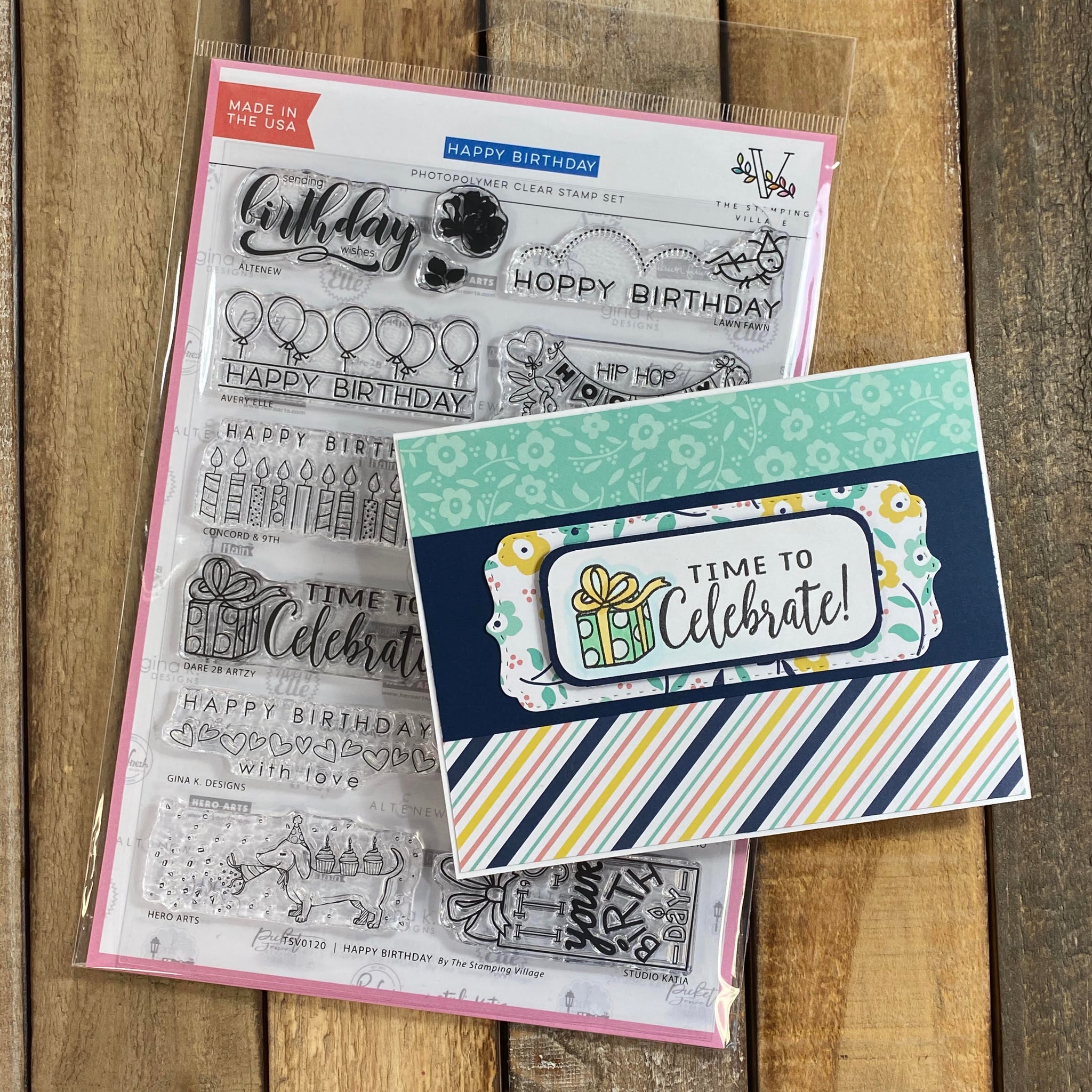 The Stamping Village - 2020 Happy Birthday Stamp Set