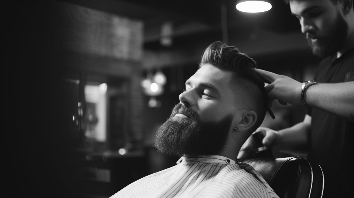 Bearded Guy In Barbershop