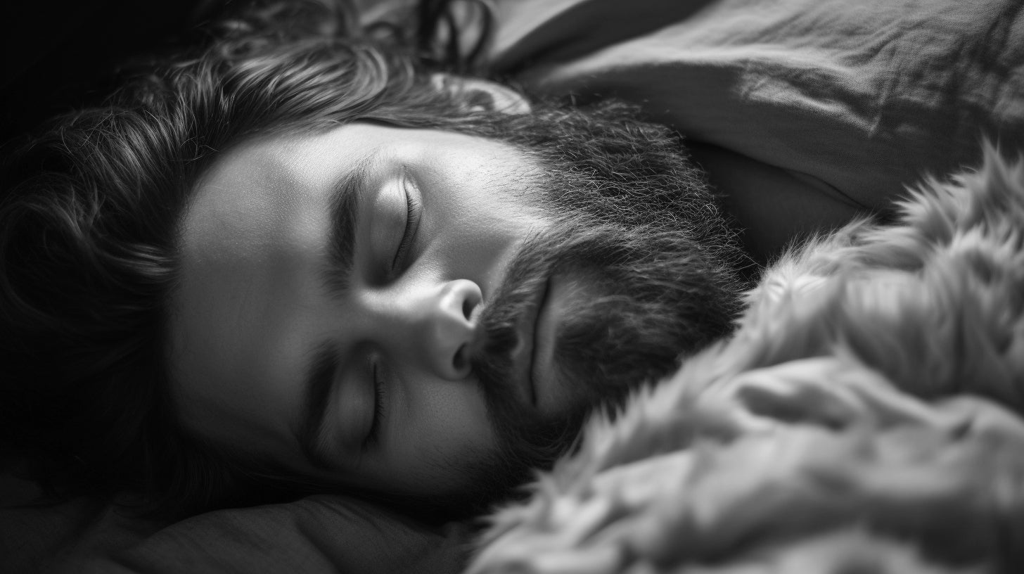 Bearded Man Sleeping