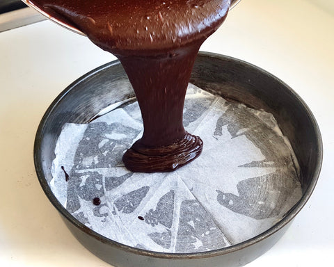 Secret Kiwi Kitchen easy home baking mix chocolate cake preparation