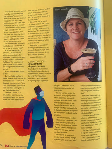 Secret Kiwi Kitchen Lead Story NZ Business Magazine. February 2021