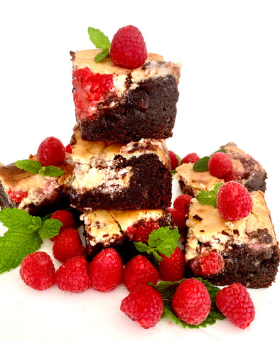 Secret Kiwi Kitchen Raspberry Cream Cheese Brownies