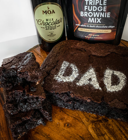 Secret Kiwi Kitchen & Moa Beer Chocolate Stout Brownies