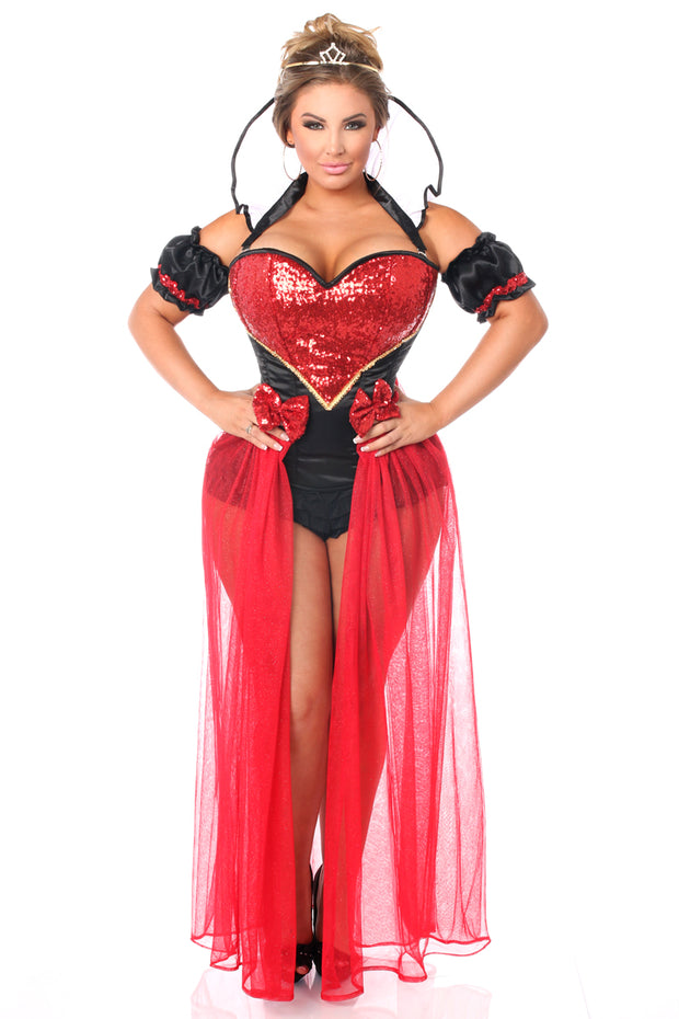 Top Drawer 6 PC Sexy Fairytale Red Queen Costume - Spicy and Sexy