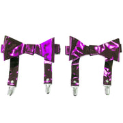 Purple Metallic Garters (set of 2)